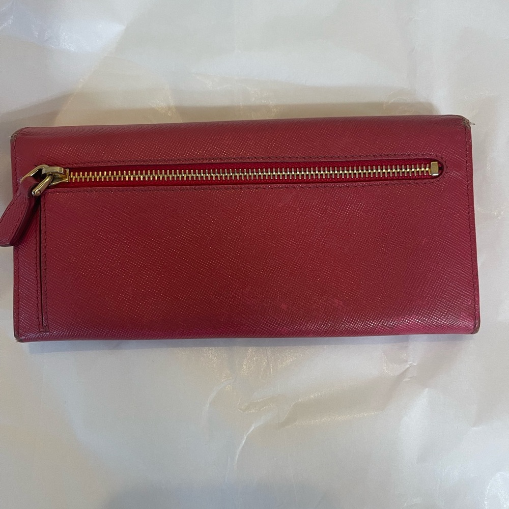 Prada Pink Saffiano Leather Wallet with COA - Picture 8 of 11